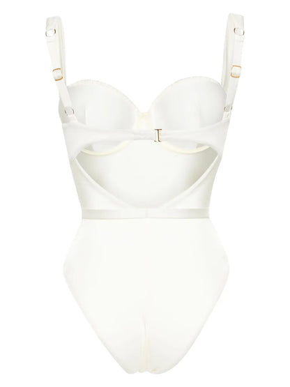 Belted Ruched Balconette Swimsuit
