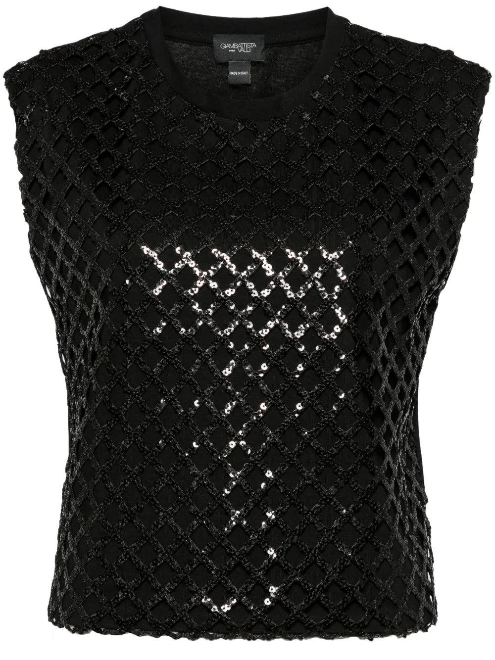 Sequin-Embelished Tank Top