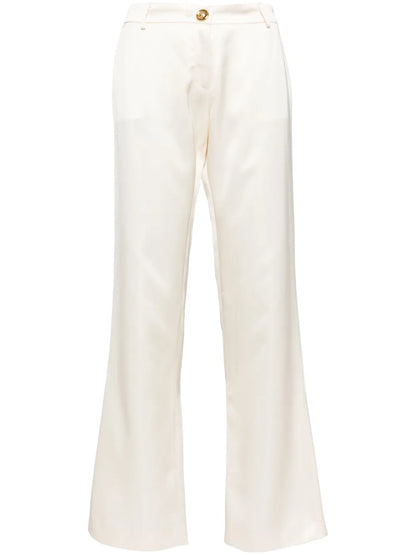 Gold-Tone Buttons Trousers