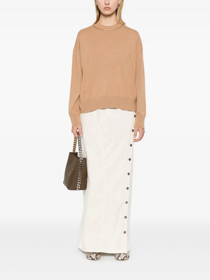 Sequin Embellished Virgin Wool Blend Jumper