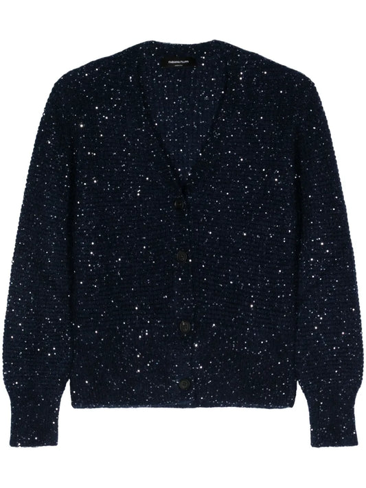 Sequin Embellished Cardigan
