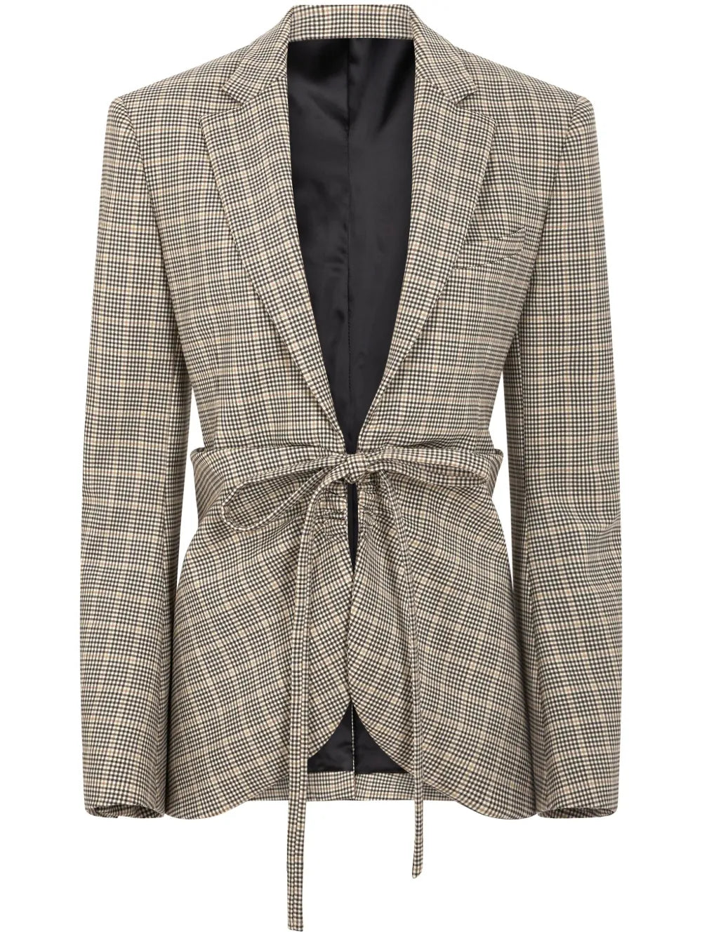 Plaid Check Fitted Jacket