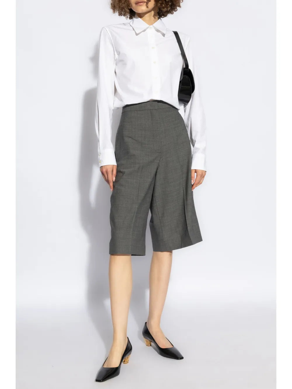 Pressed-Crease Knee-Length Shorts