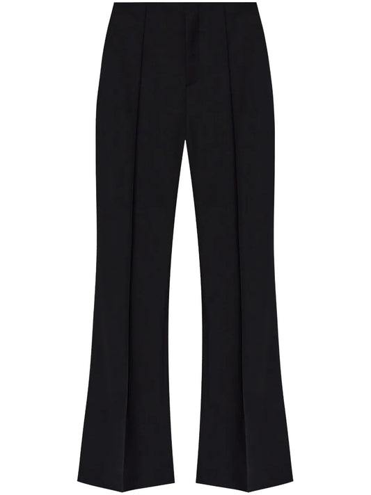 Flared Wool Trousers