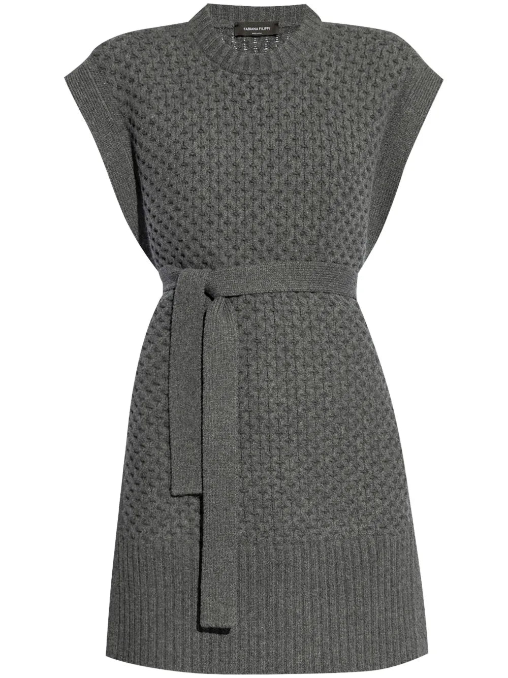 Tied Waist Knit Vest