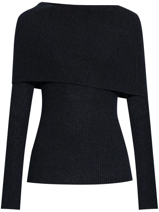 Off-Shoulder Ribbed Sweater