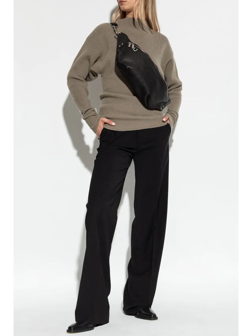 Ribbed-Knit Wool Jumper