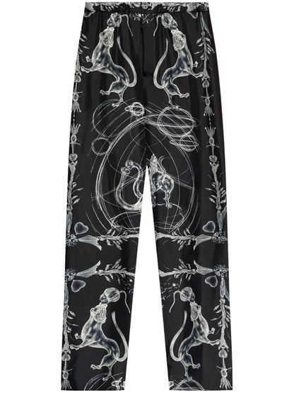 Abstract Print Trousers