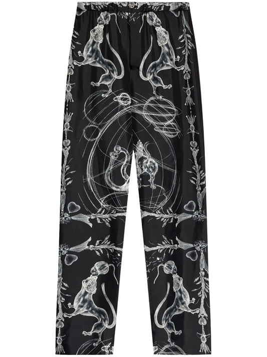 Abstract Print Trousers