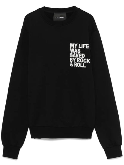 Text-Embroidered Sweatshirt