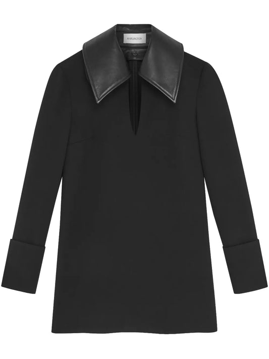 Dante Contrast-Collar Minidress