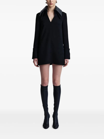 Dante Contrast-Collar Minidress