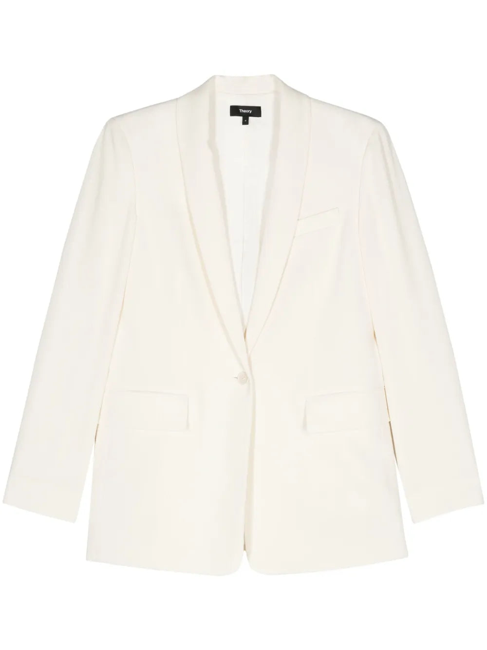 Crepe Single-Breasted Blazer