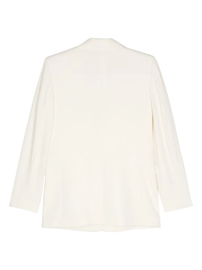 Crepe Single-Breasted Blazer