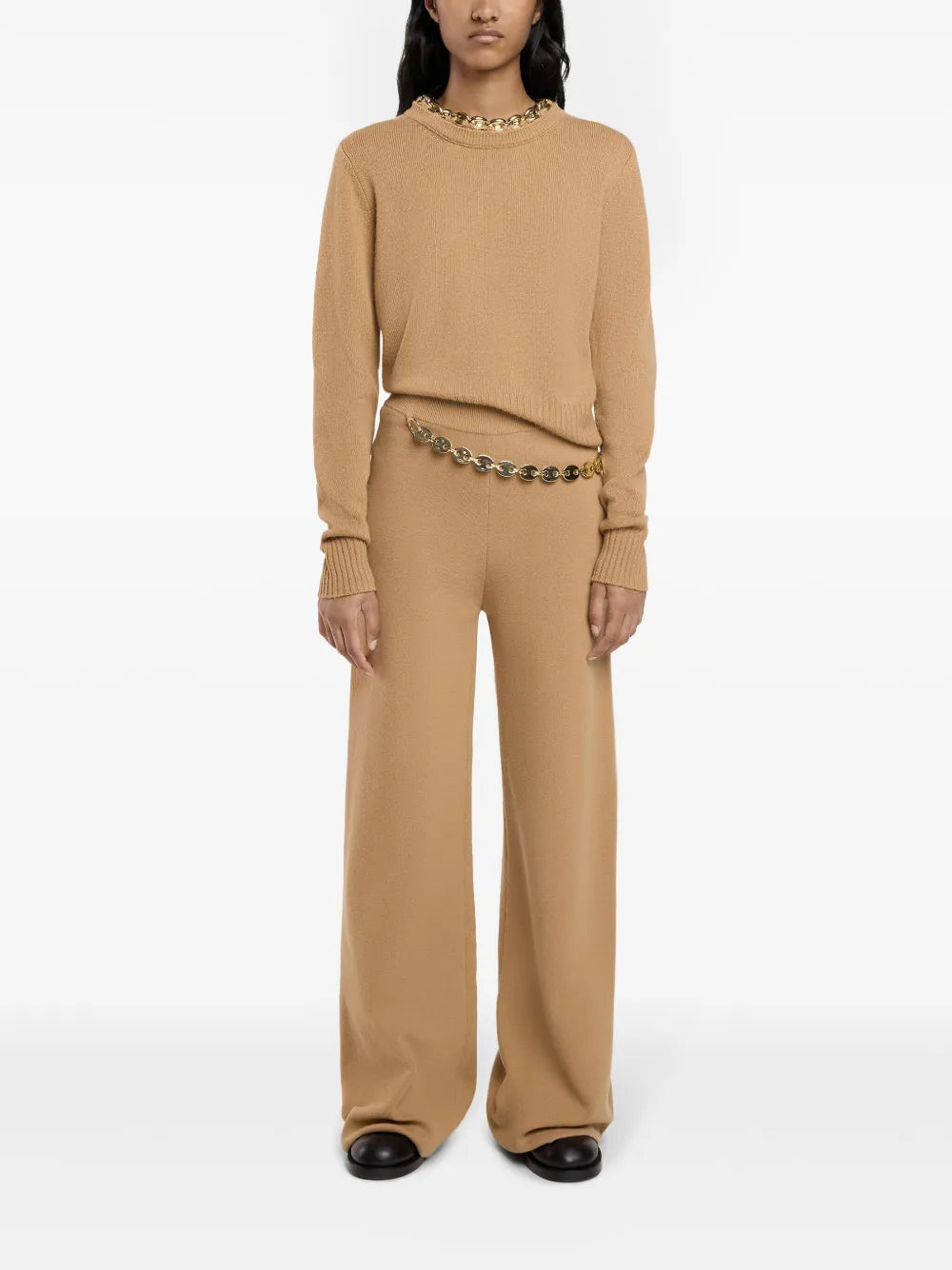 Belted Knit Trousers