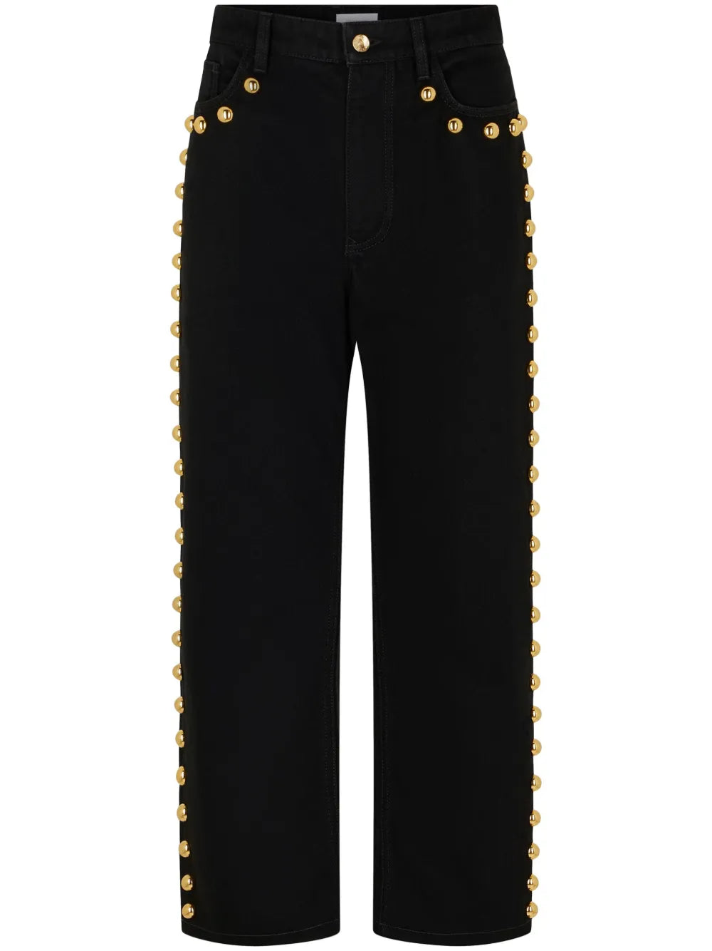 Wide-Leg Jeans With Stud Embelishment