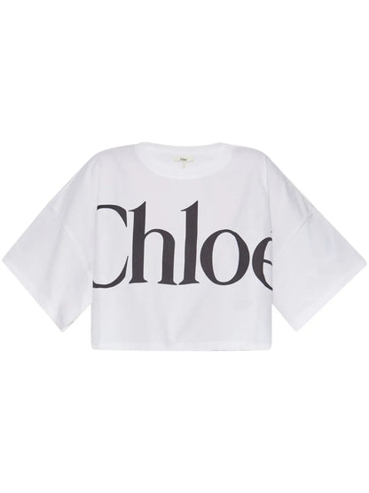 Logo-Print Crop Top