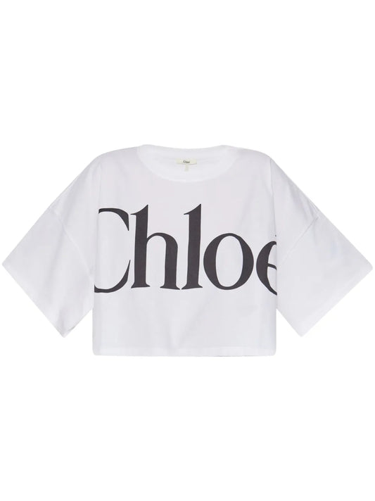 Logo-Print Crop Top
