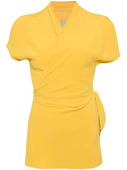 Laura Crepe Wrap Blouse