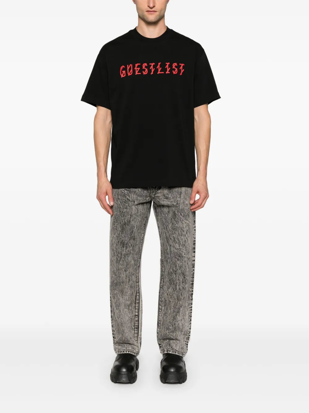 Lasered Cotton T-Shirt
