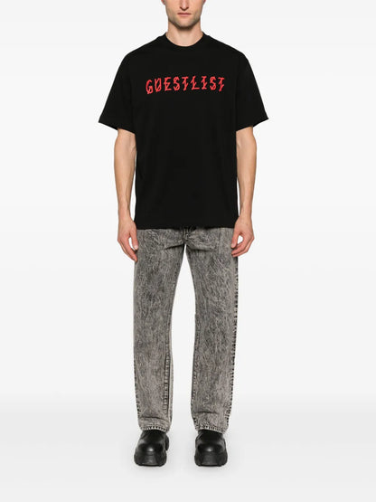 Lasered Cotton T-Shirt