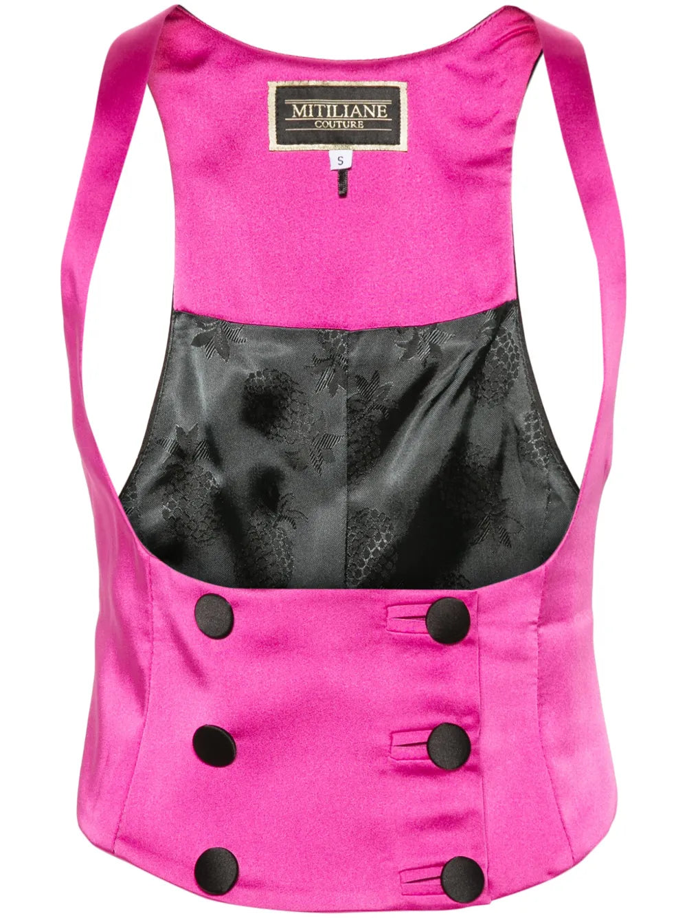 Double-Breasted Underbust Vest