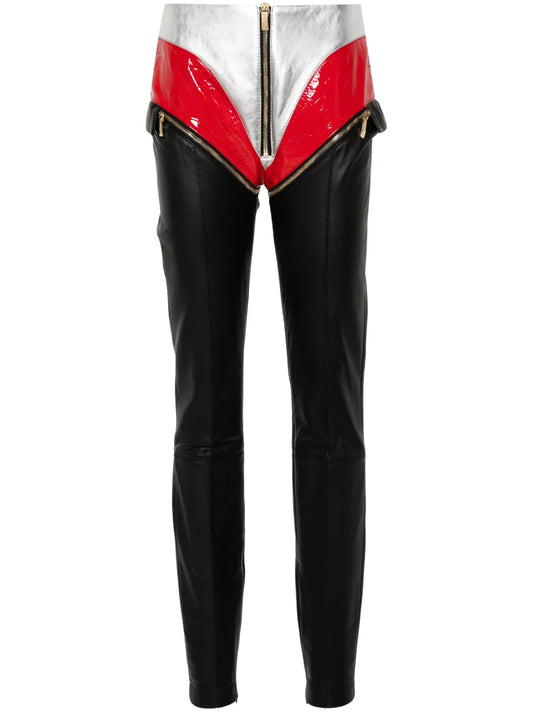 Unzipped Panelled Trousers