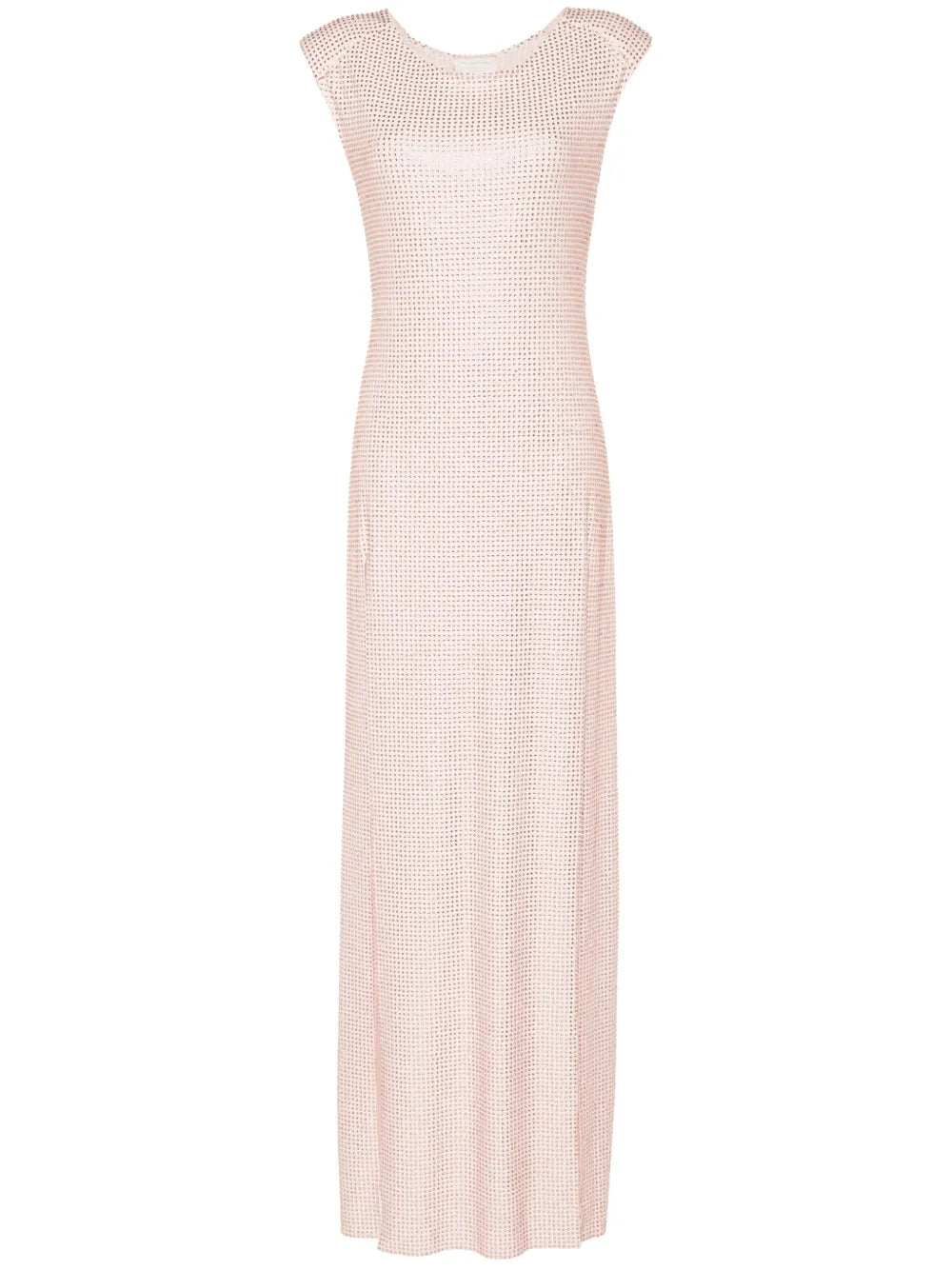 Rhinestone-Embellished Maxi Dress