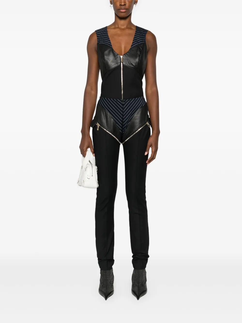 Panelled Zipped Vest