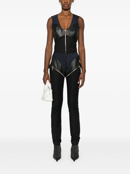 Panelled Zipped Vest