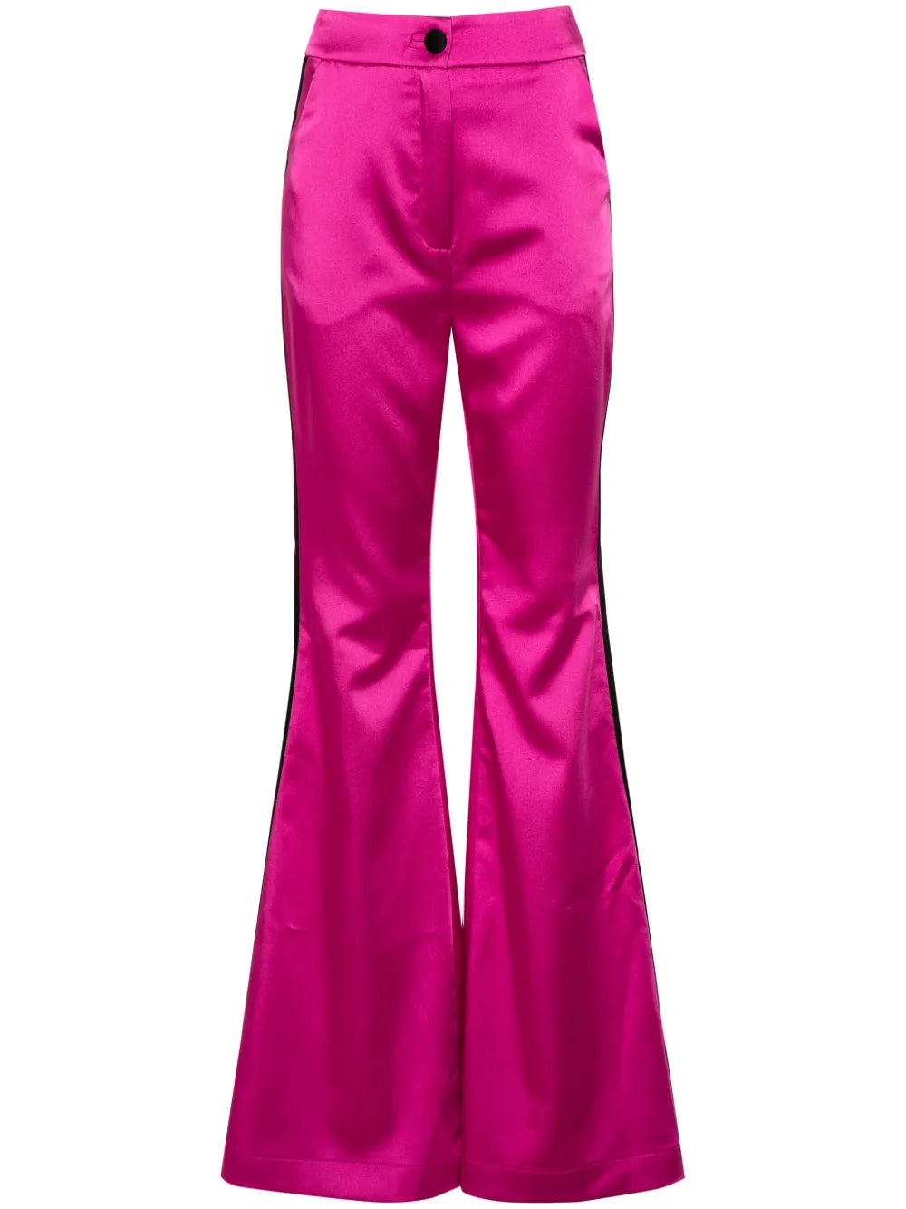 Side-Appliqué Flared Trousers