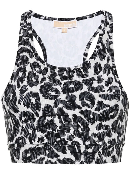 Leopard-Print Sports Bra