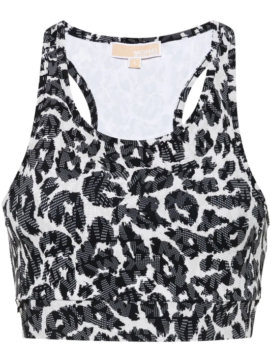 Leopard-Print Sports Bra