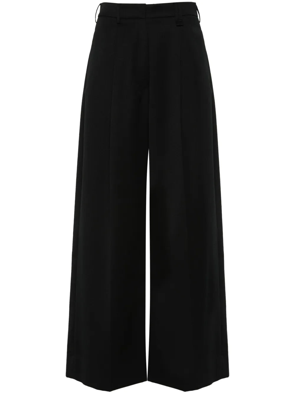 Pleated Wide-Leg Trousers