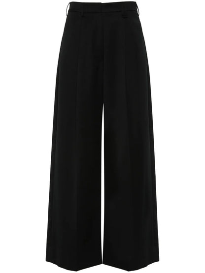Pleated Wide-Leg Trousers