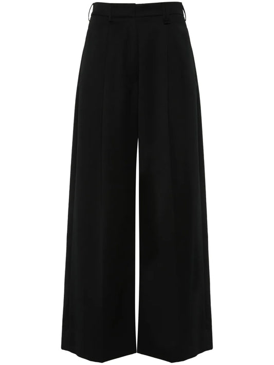 Pleated Wide-Leg Trousers