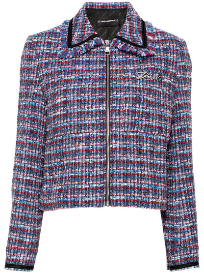 Bouclé Cropped Jacket