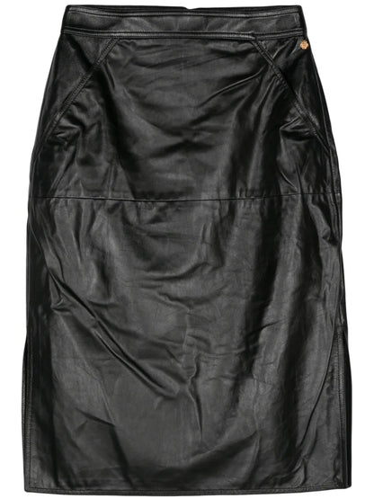 Leather Midi Skirt
