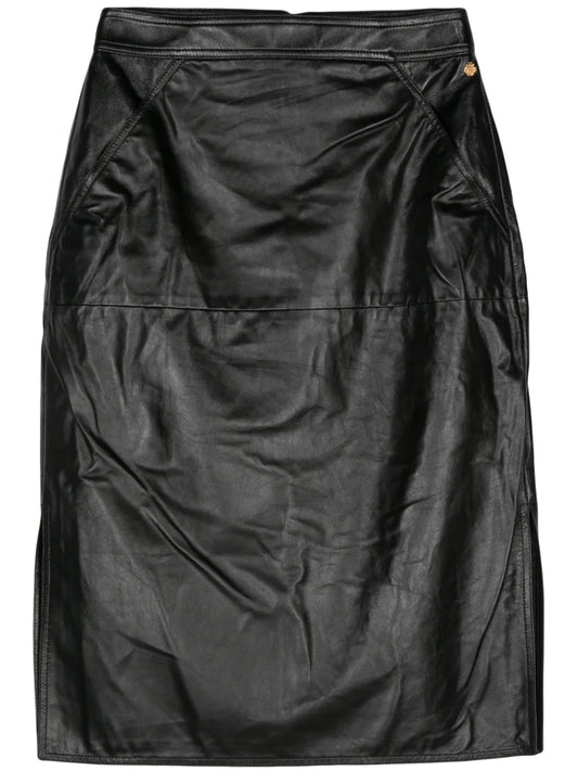 Leather Midi Skirt