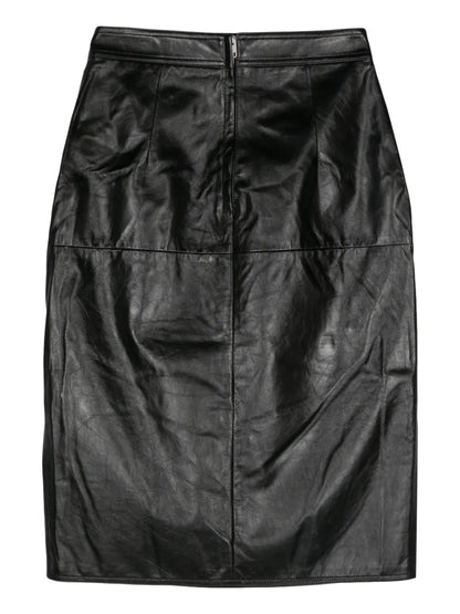 Leather Midi Skirt