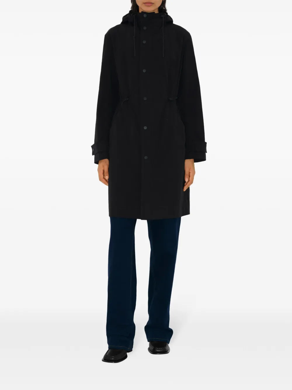 Button-Up Recycled Nylon Parka