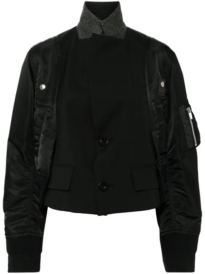 Panelled Bomber Jacket