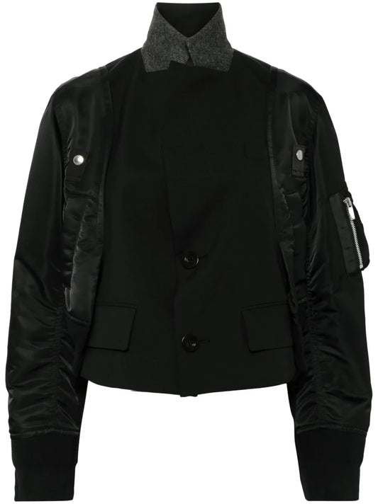 Panelled Bomber Jacket