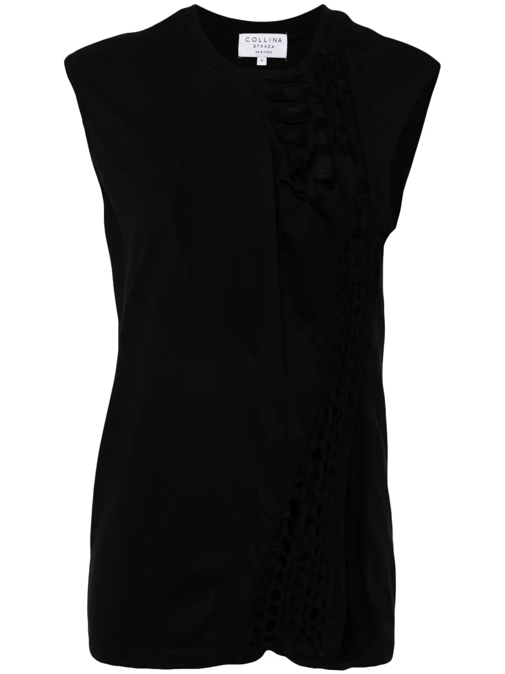 Distressed Cotton Tank Top