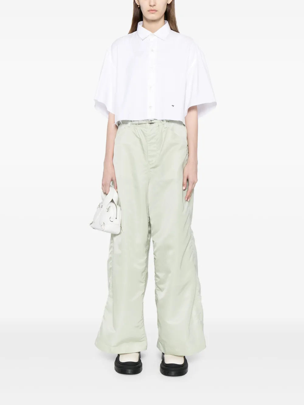 Belted Wide-Leg Trousers