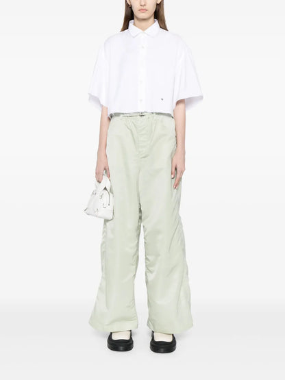 Belted Wide-Leg Trousers
