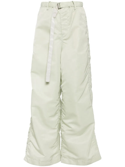 Belted Wide-Leg Trousers