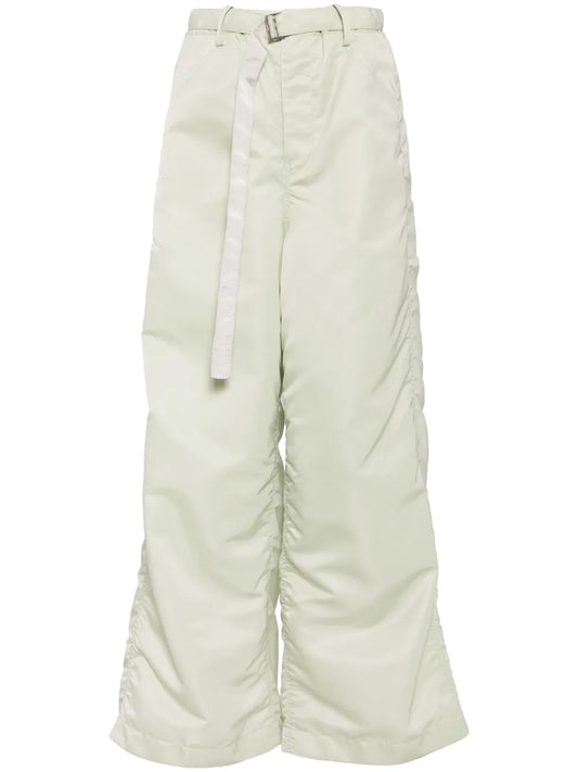 Belted Wide-Leg Trousers