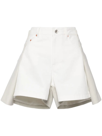 Two-Tone Panelled Shorts