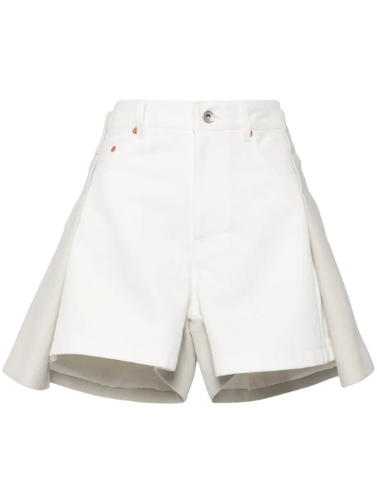 Two-Tone Panelled Shorts
